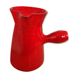 Ancient pitcher in red enamelled sandstone