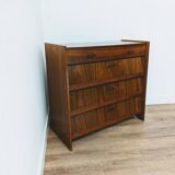 Vintage Scandinavian wooden shoe cabinet