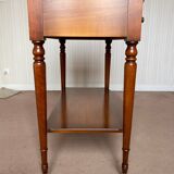 Wooden TV cabinet on casters