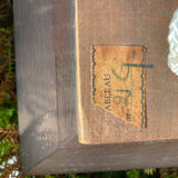 Carved wooden table