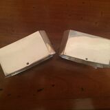 2 Old silver towel rounds