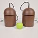Vintage Uni Pendant Lamps by Vagn Dyring for Nordisk Solar, 1970s, Set of 2
