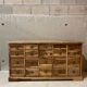 Converted workshop cabinet with 20 drawers