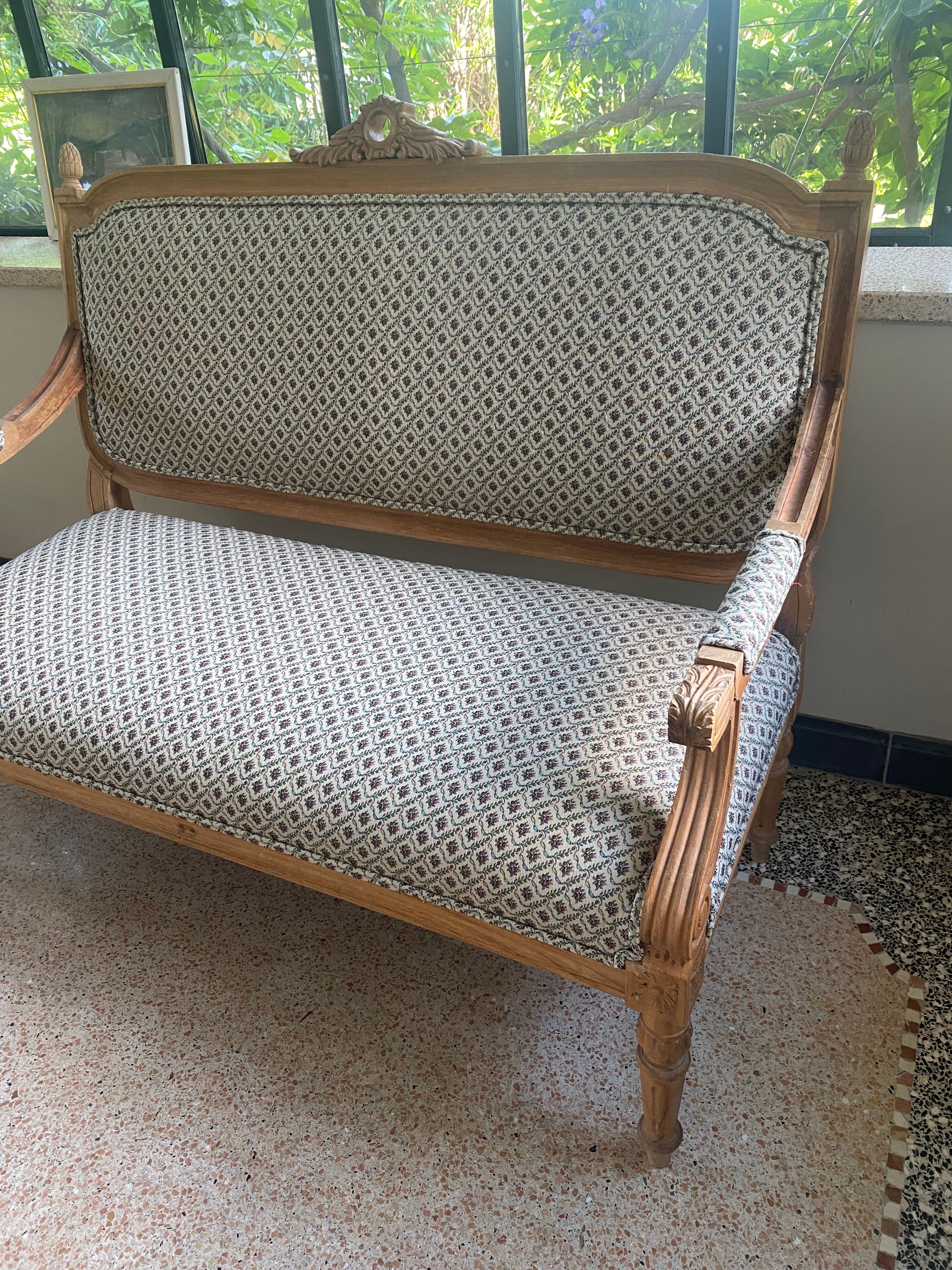 Banquette style Louis XVI