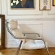 Fauteuil tubulaire en métal chromé, années 70