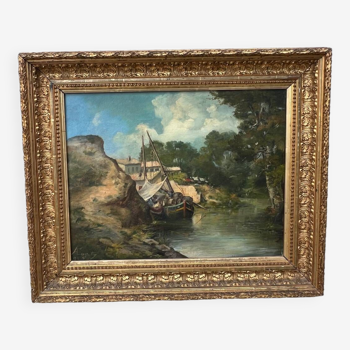 Oil on canvas 19th century