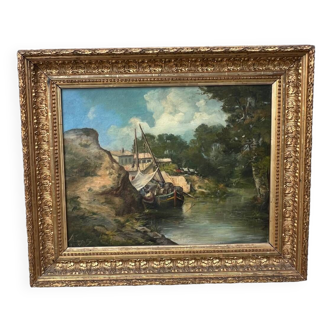 Oil on canvas 19th century