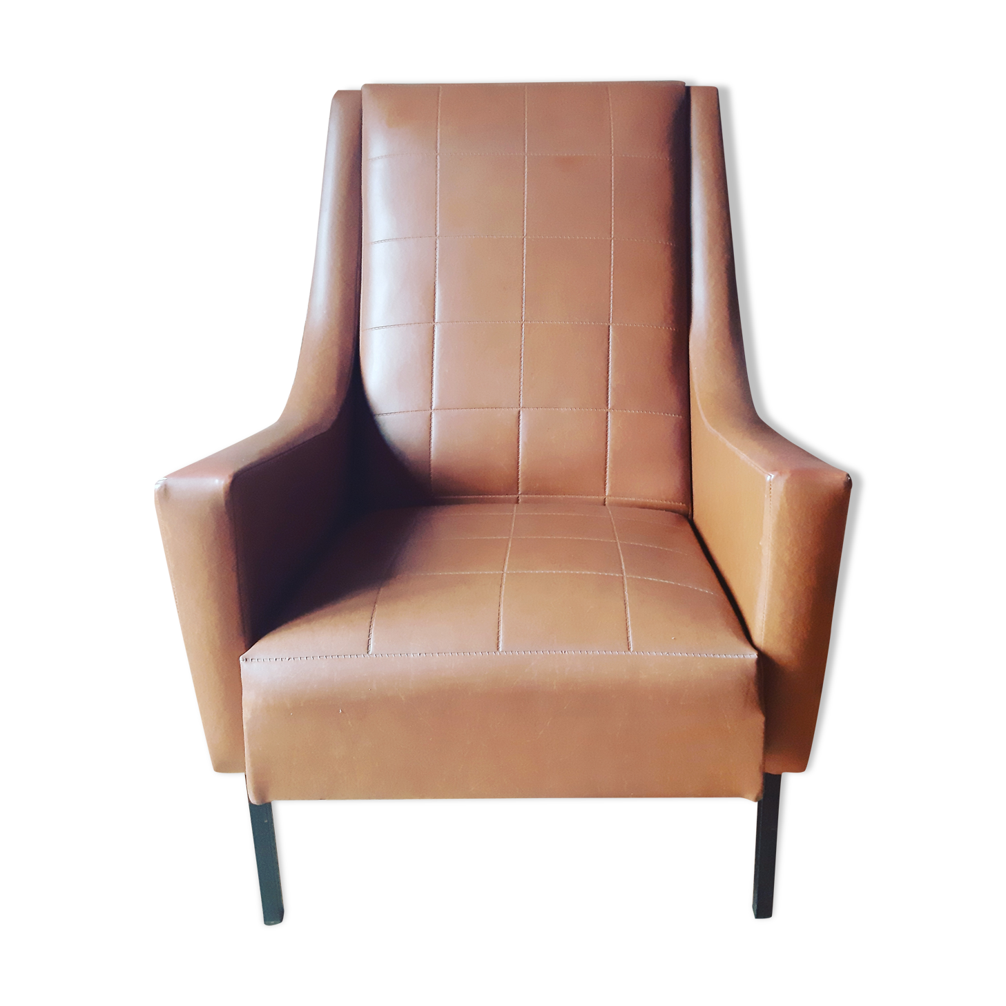Armchair in leatherette of the 1960s