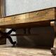 Very large Charles X period center desk in rosewood and lemonwood