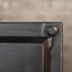 Industrial storage cabinet with 2 brushed steel swing doors, circa 1950