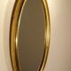 Miroir ovale bois doré 45 x 34