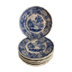 10 assiettes plates bleues Villeroy et Boch modèle Burgenland 1950