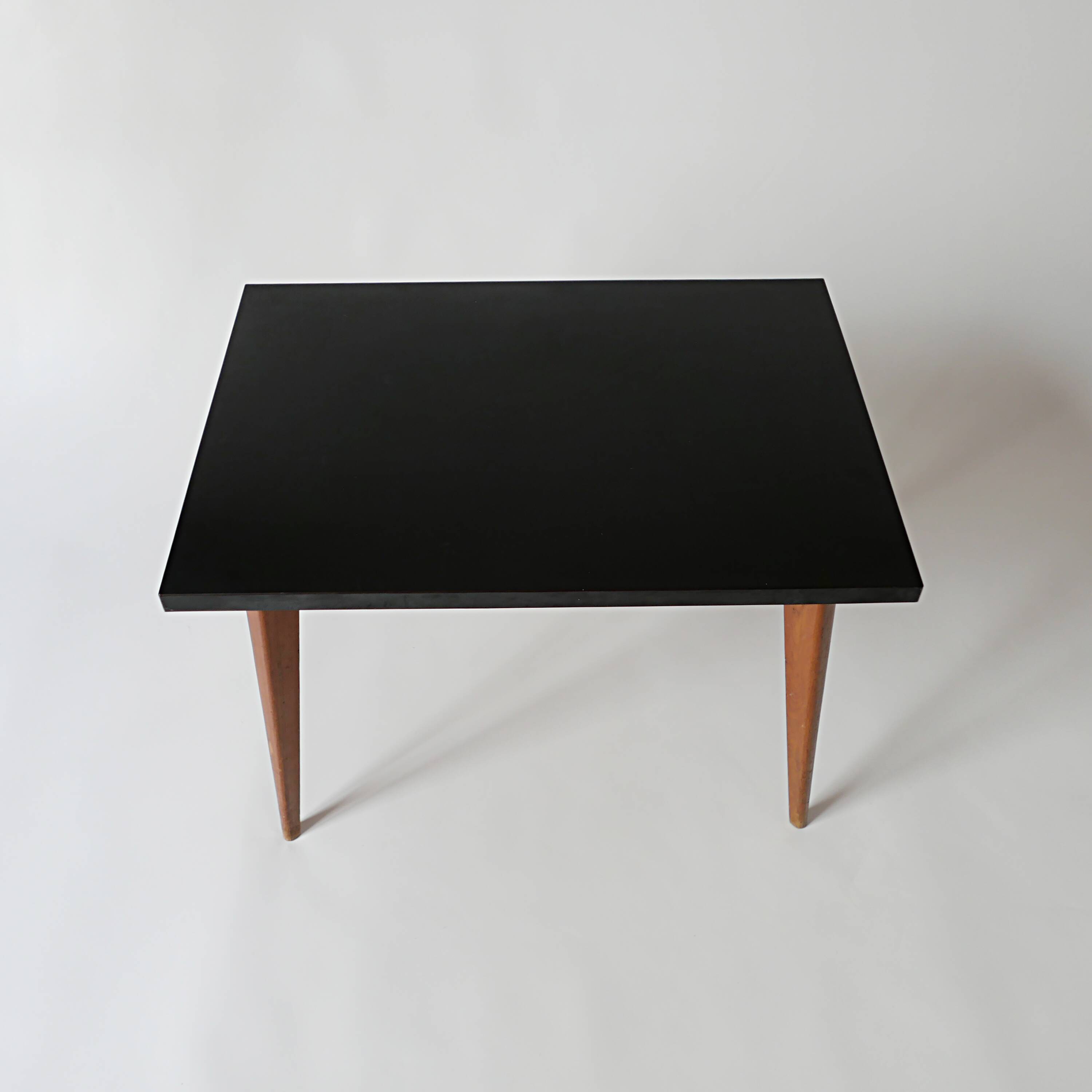 Vintage coffee table design 1960 1970 in wood and formica 60s 70s
