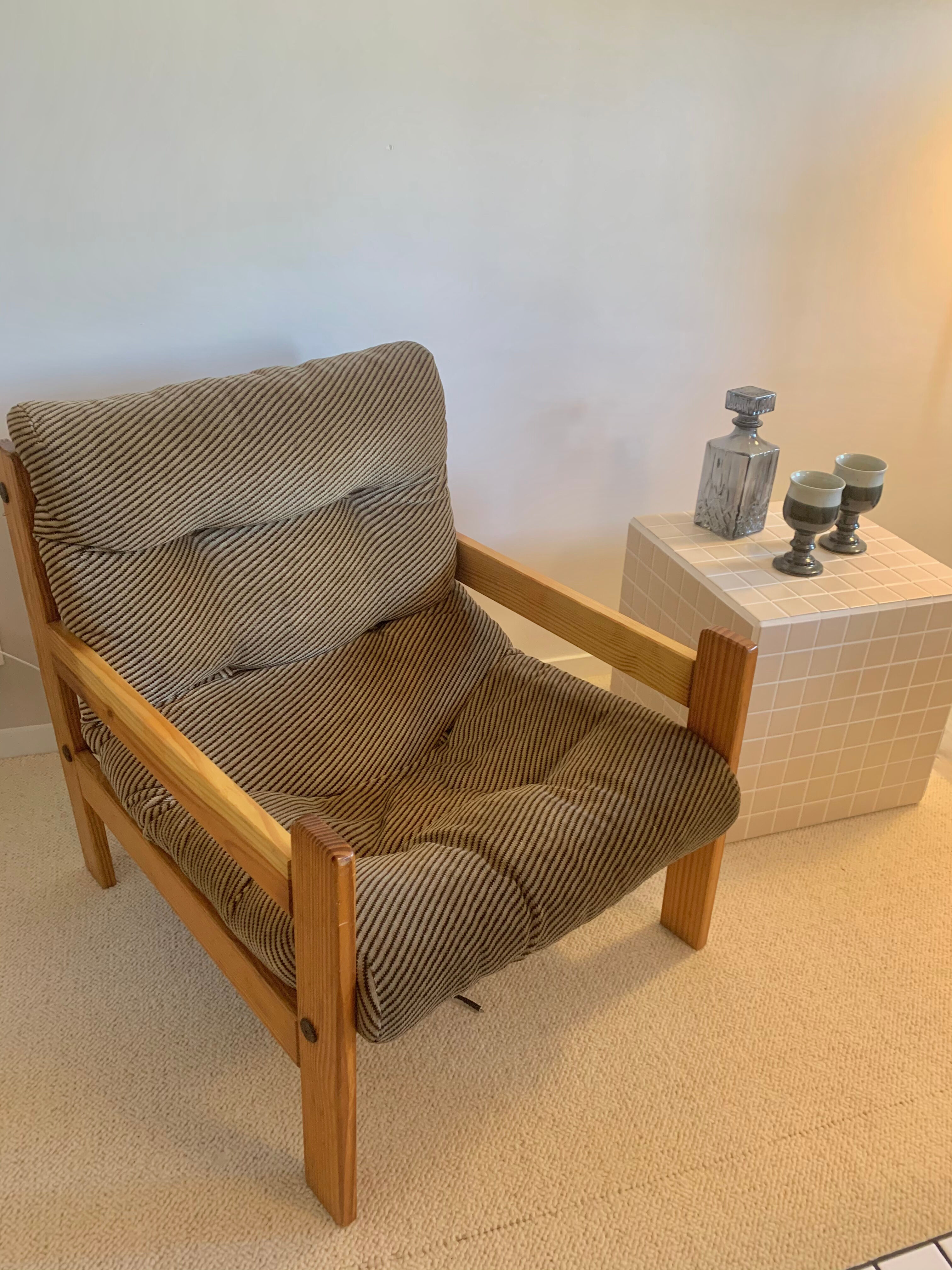 70-year-old Scandinavian velvet and solid pine