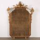 Antique umbertine mirror in Swiss pine, Italy, 19th century.