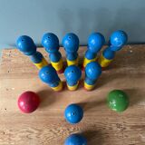 Ancient wooden bowling