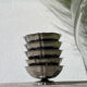 5 stainless steel cups 1970