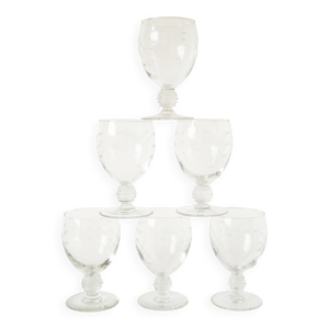 Ensemble de 6 grands - vin verres