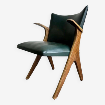Vintage penguin armchair / single-seat: carl sasse for casala