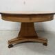 Charles X style dining table in maple wood veneer, 20th century