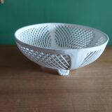 Plat ajoure tresse en faience fine Rodach