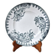 Assiette Plate Ancienne Terre De Fer Saint Amand Amandinoise Modèle Lys