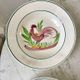 Lot of 5 hollow plates digoin sarreguemines model "rooster" years 40-50
