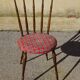 Chaises vintage, pieds compas, les 2