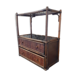 Rattan shelf