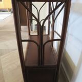 Vintage–Beautiful Bibus-Floor Shelf–Bookcase–Rattan Bamboo and Wood–1 Drawer and 2 Tiers