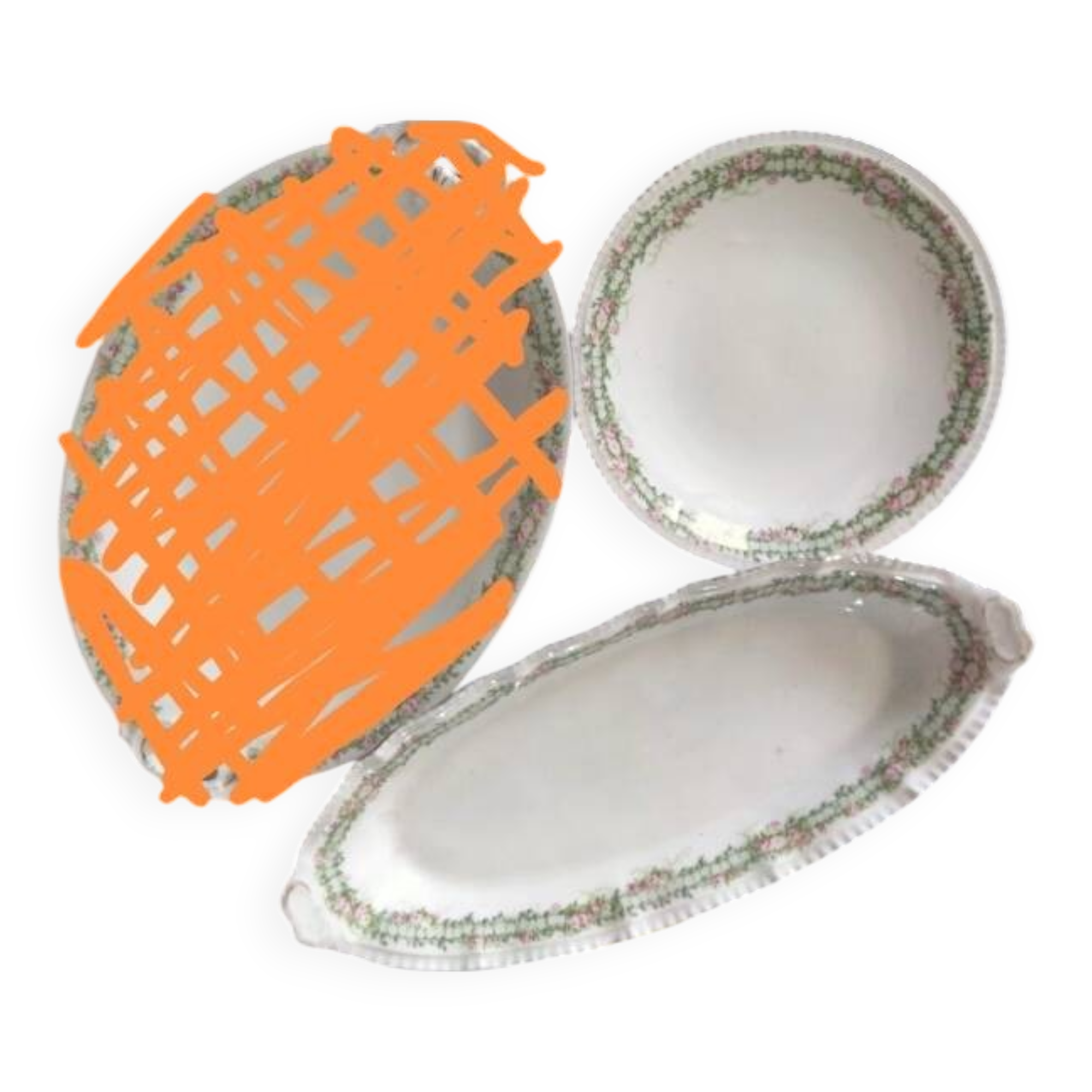 Set of 2 Limoges dishes