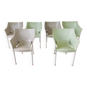 6 chaises Kartell Dr No