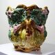 Important antique cache-pot in Onnaing barbotine "Pumpkin" from the early 20th century.