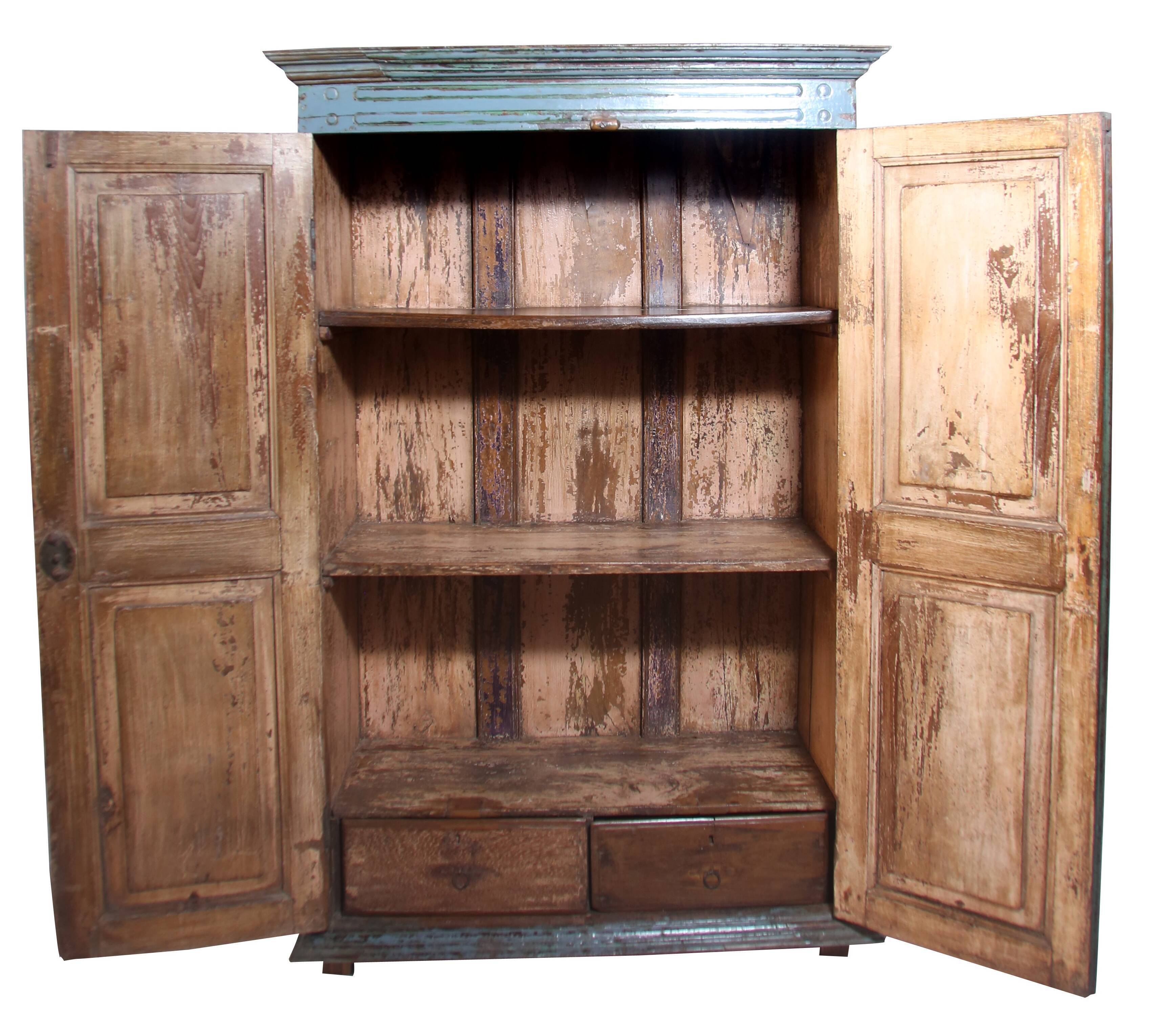 Art Deco wardrobe in Burmese teak