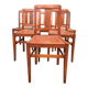 6 chaises René Gabriel d’époque reconstruction en hêtre et cp.