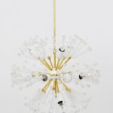 Lustres blowball Sputnik en laiton par Emil Stejnar, Rupert Nikoll, Autriche, années 1950