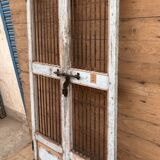 Art Deco patio door in Burmese teak with original patina.