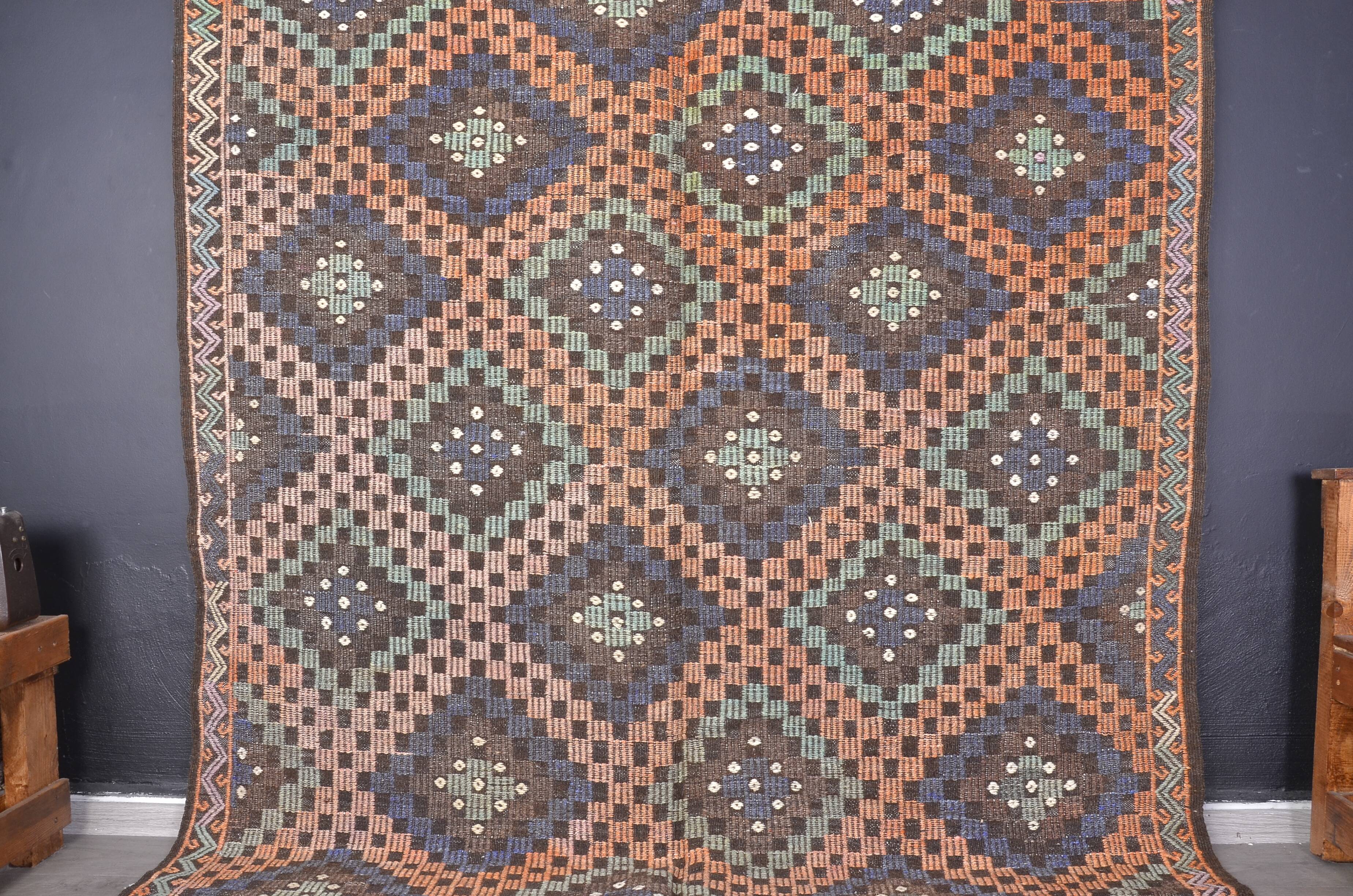 Oushak Vintage Handwoven Kilim Rug sku1861