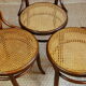 3 chairs bistro fischel n ° 14-18 beginning 20th cane