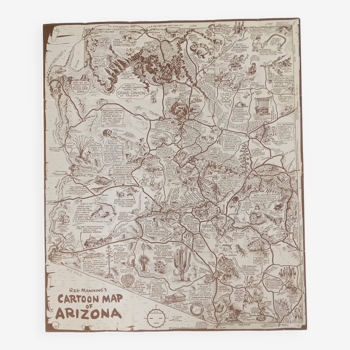 Arizona Map/Poster