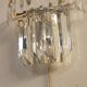 Glass wall lamp. Italy, 1950s