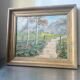 Vintage Landscape oil on canvas With Wooden frame