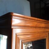 Louis Philippe cherry wood display case 180 cm