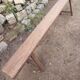 Old oak farm bench