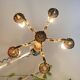 Lustre en bronze doré à 5 bras, époque XXeme