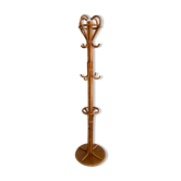 Portemanteau perroquet rotin vintage