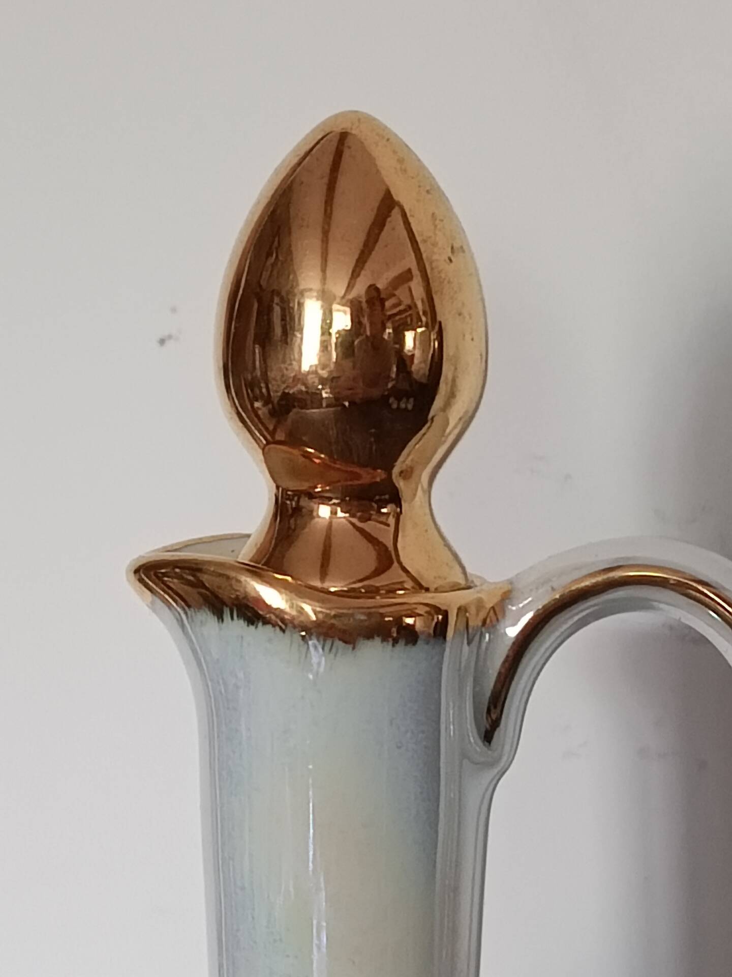 Vintage liqueur service p.a.r.i.s. 2 – iridescent porcelain