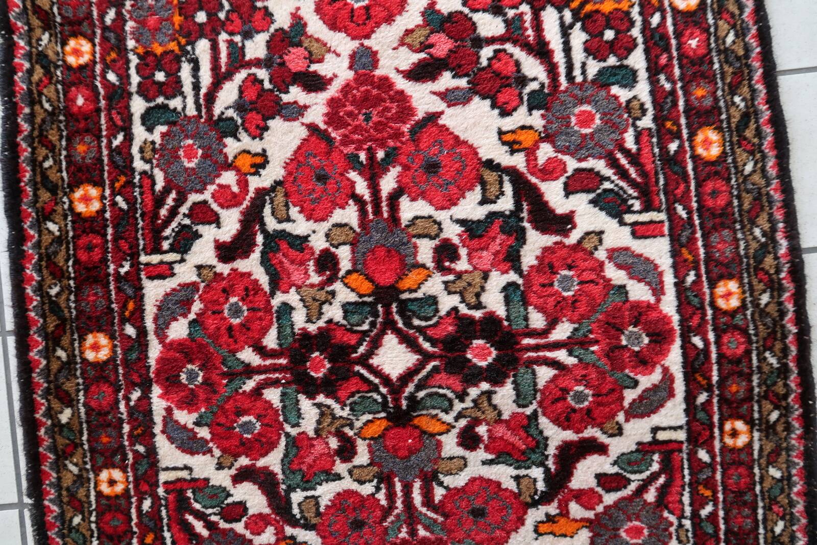 Tapis Ancien Fait Main Malayer du Moyen-Orient – 87 x 270 cm - 1C1006