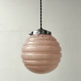 pink opaline pendant light