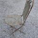 folding garden furniture in patinated iron